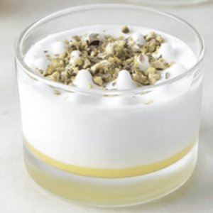 Lemon sorbet glass