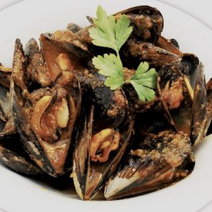 Mussels in seafood sauce